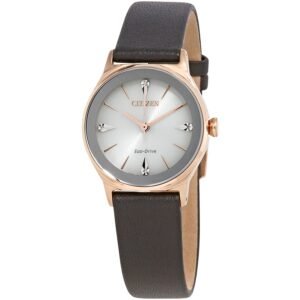 Citizen Axiom Eco-Drive Diamond Accented Dial Ladies Watch EM0733-08A