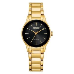 Citizen Axiom Eco-Drive Black Dial Ladies Watch EM0737-58E