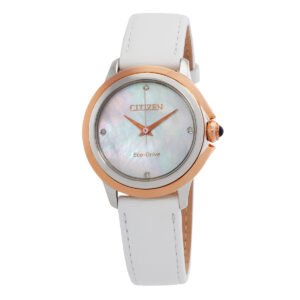 Citizen Ceci Eco-Drive Diamond Mother of Pearl Dial Ladies Watch EM0796-08Y