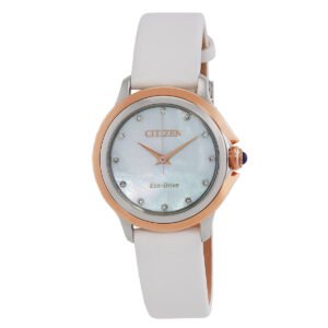Citizen Ceci Eco-Drive Diamond Mother of Pearl Dial Ladies Watch EM0799-00D