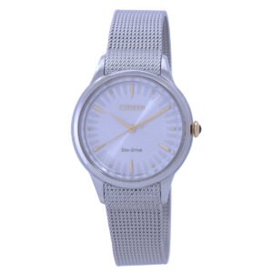 Citizen L Series Eco-Drive Silver Dial Ladies Watch EM0814-83A