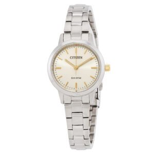 Citizen Eco-Drive Light Gold Dial Ladies Watch EM0930-58P