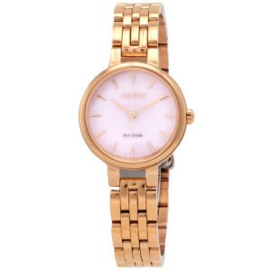 Citizen L Eco-Drive Pink Dial Ladies Watch EM0993-82X