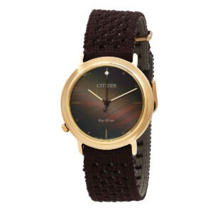 Citizen L Ambiluna Eco-Drive Brown Dial Ladies Watch EM1003-48X