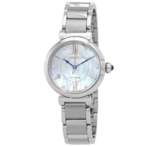 Citizen L Series Eco-Drive Mother of Pearl Dial Ladies Watch EM1070-83D