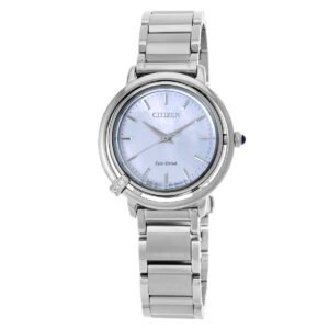 Citizen L Eco-Drive Mother of Pearl Dial Ladies Watch EM1090-60D