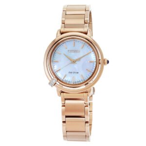 Citizen L Eco-Drive Mother of Pearl Dial Ladies Watch EM1093-61D