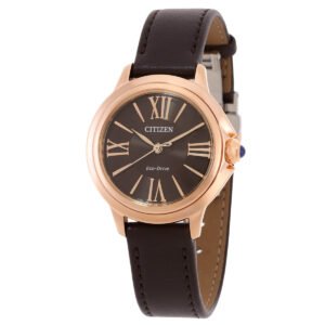 Citizen L Ceci Eco-Drive Brown Dial Ladies Watch EM1163-09X