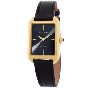 Citizen L Eco-Drive Black Dial Watch EM1192-01E