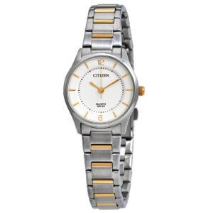 Citizen Quartz White Dial Two-tone Ladies Watch ER0201-72A