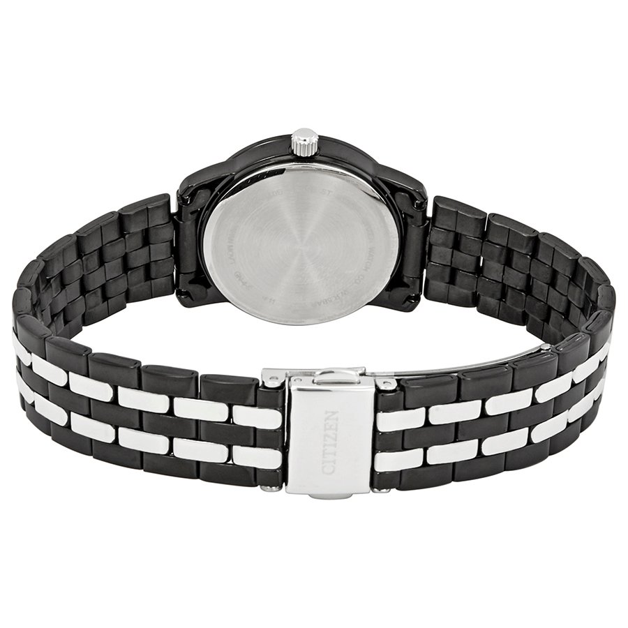 Citizen Swarovski Crystal Black Dial Ladies Watch EU6037-57E - Image 3