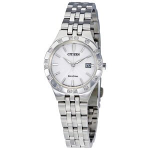 Citizen Diamond Silver-tone Stainless Steel Ladies Watch EW2330-51A