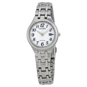 Citizen Corso Eco-Drive White Dial Stainless Steel Ladies Watch EW2480-59A