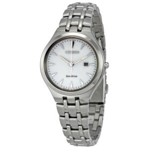 Citizen Corso Eco-Drive Silver Dial Stainless Steel Ladies Watch EW2490-55A