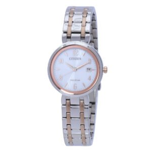 Citizen Eco-Drive Mother of Pearl Dial Two-Tone Ladies Watch EW2696-84A