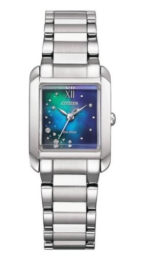 Citizen L Series Eco-Drive Crystal Blue Dial Ladies Watch EW5591-60L