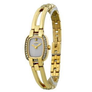 Citizen Silhouette Eco-Drive White Dial Gold-Tone Stainless Steel Ladies Watch EW9932-51A
