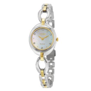 Citizen Silhouette White Mother of Pearl Dial Ladies Watch EX1434-55D