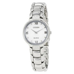 Citizen Diamonds Silver Dial Ladies Watch EX1460-55A