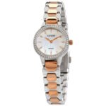Citizen Quartz Crystal Mother of Pearl Dial Ladies Watch EZ7016-50D