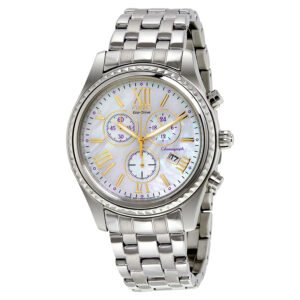 Citizen Eco-Drive Chronograph  Mother of Pearl Ladies Watch FB1360-54D