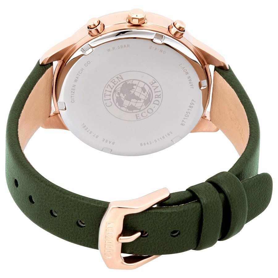 Citizen Chandler Chronograph Mother of Pearl Ladies Watch FB2008-01D - Image 3