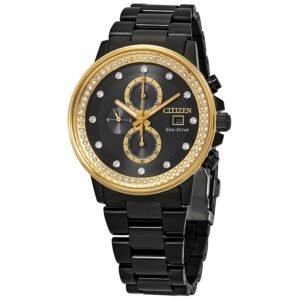 Citizen Chandler Chronograph Black Crystal Dial Men's Watch FB3008-57E