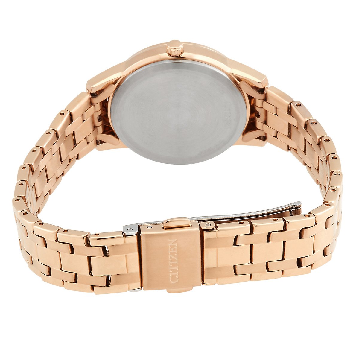 Citizen Eco-Drive Crystal Silver Dial Ladies Watch FE1243-83A - Image 3