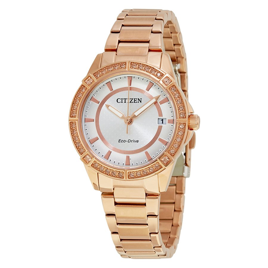 Citizen Drive Silver Dial Ladies Watch FE6063-53A