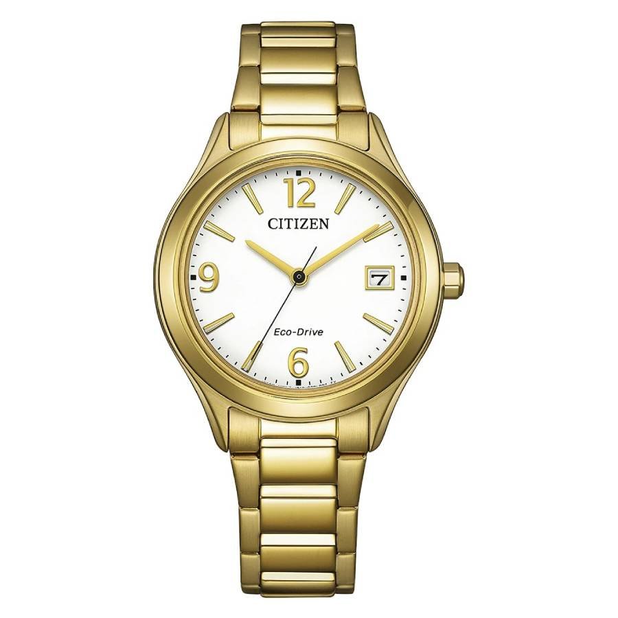 Citizen Elegance Eco-Drive White Dial Ladies Watch FE6122-64A