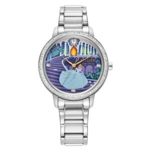 Citizen Cinderella Blue Dial Ladies Watch and Pin Gift Set FE7041-51W