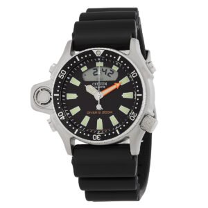 Citizen Promaster Aqualand Quartz Analog-Digital Black Dial Men's Watch JP2000-08E