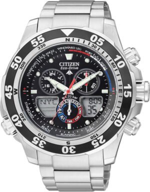 Citizen Eco-Drive Promaster Chronograph Black Dial Men's Watch JR4045-57E