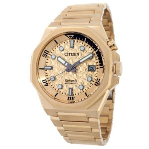 Citizen Limited Edition Series8 890 Automatic Gold Dial Watch NB6062-52P