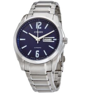 Citizen Automatic Day-Date Blue Dial Stainless Steel Men's Watch NH7490-55L