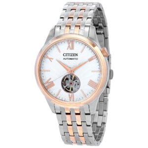 Citizen Automatic White Dial Two-Tone Men's Watch NH9136-88A