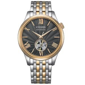 Citizen Mechanical Automatic Grey Open Heart Dial Men's Watch NH9136-88H