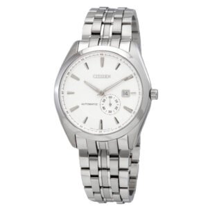 Citizen Automatic White Dial Stainless Steel Men's Watch NJ0030-58A