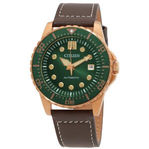 Citizen Automatic Green Dial Men's Watch NJ0173-18X