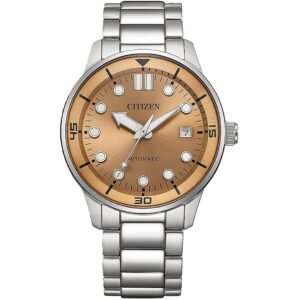 Citizen Automatic Salmon Dial Men's Watch NJ0191-83X
