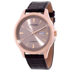 Citizen Mechanical Automatic Rose Gold Dial Men's Watch NY4062-04X