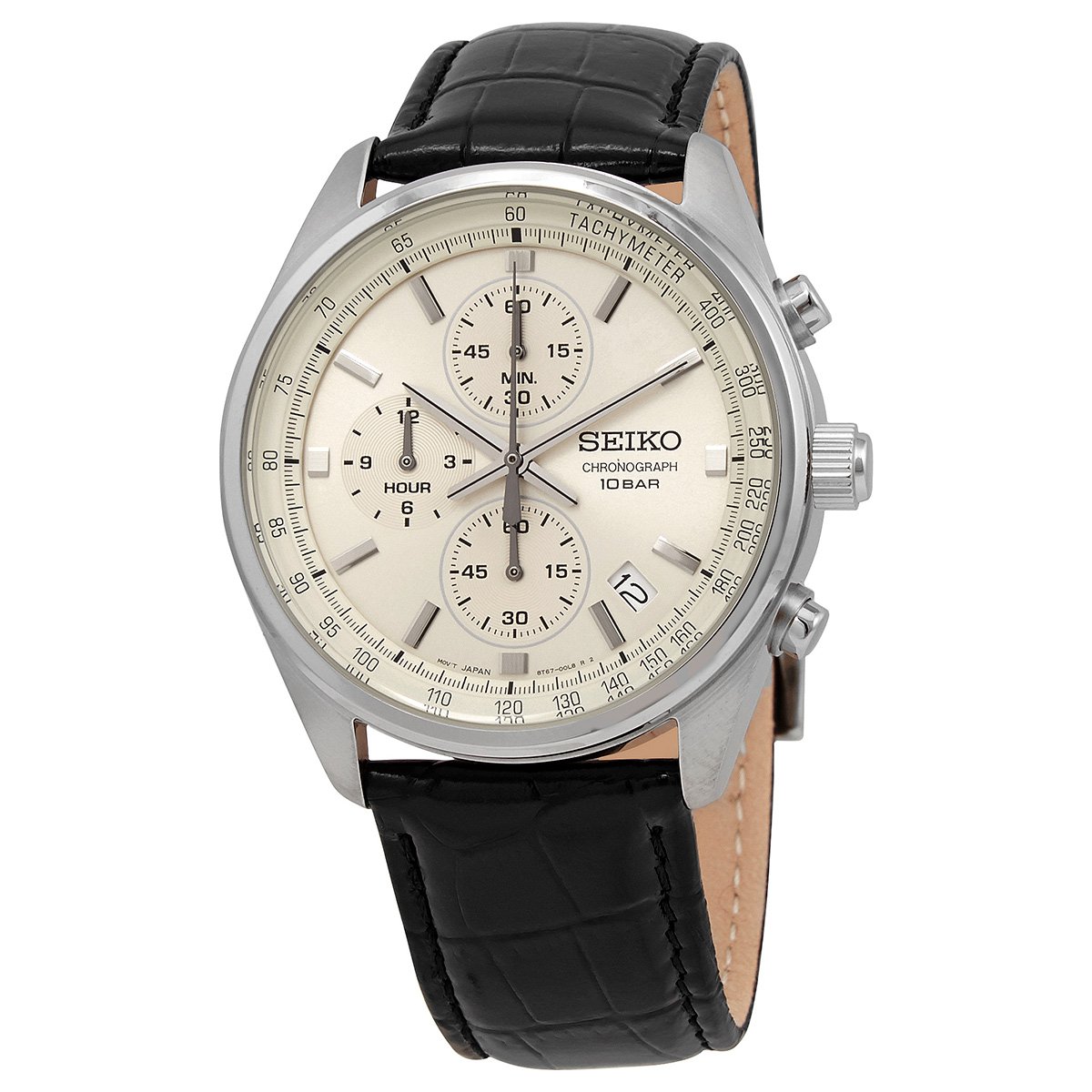 Seiko Chronograph Quartz Champagne Dial Men's Watch SSB383 - luxury watch