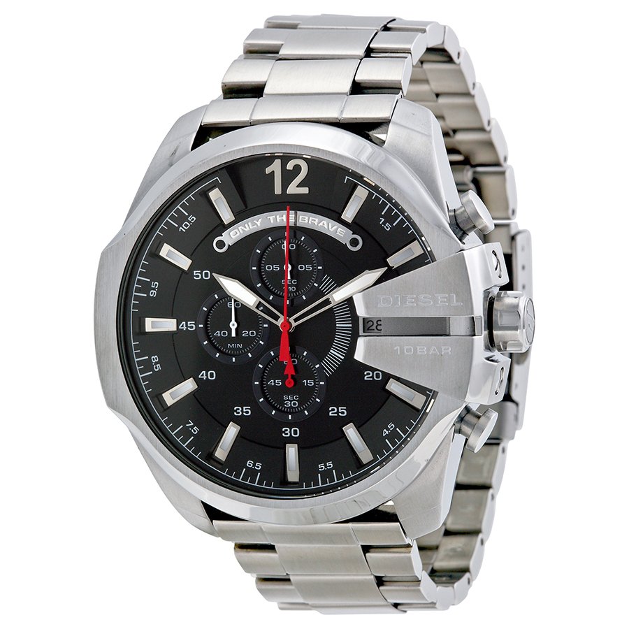 Chief Chronograph Black Dial Stainless Steel Men's Watch DZ4308 - luxury watch