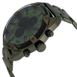 DIESEL Spiked Chronograph Quartz Green Dial Men's Watch DZ4670