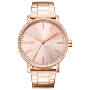 Classic 40mm Rose Gold Dial Men's Quartz Watch DK1L034M0065