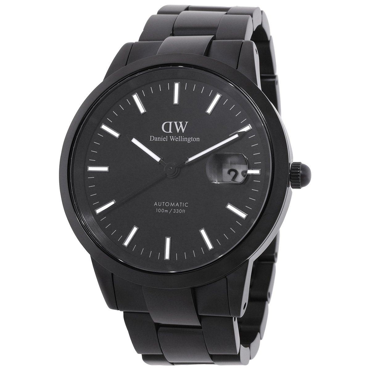 Daniel Wellington Iconic Link Automatic Black Dial Watch DW00100753
