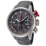Chronorally 45mm Black Dial Men's Automatic Watch 01129-TRCA-NCAR