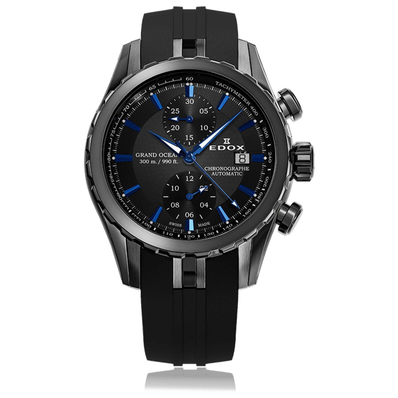 Grand Ocean 43mm Black Dial Men's Automatic Watch 09800-357GNCA-NIBU
