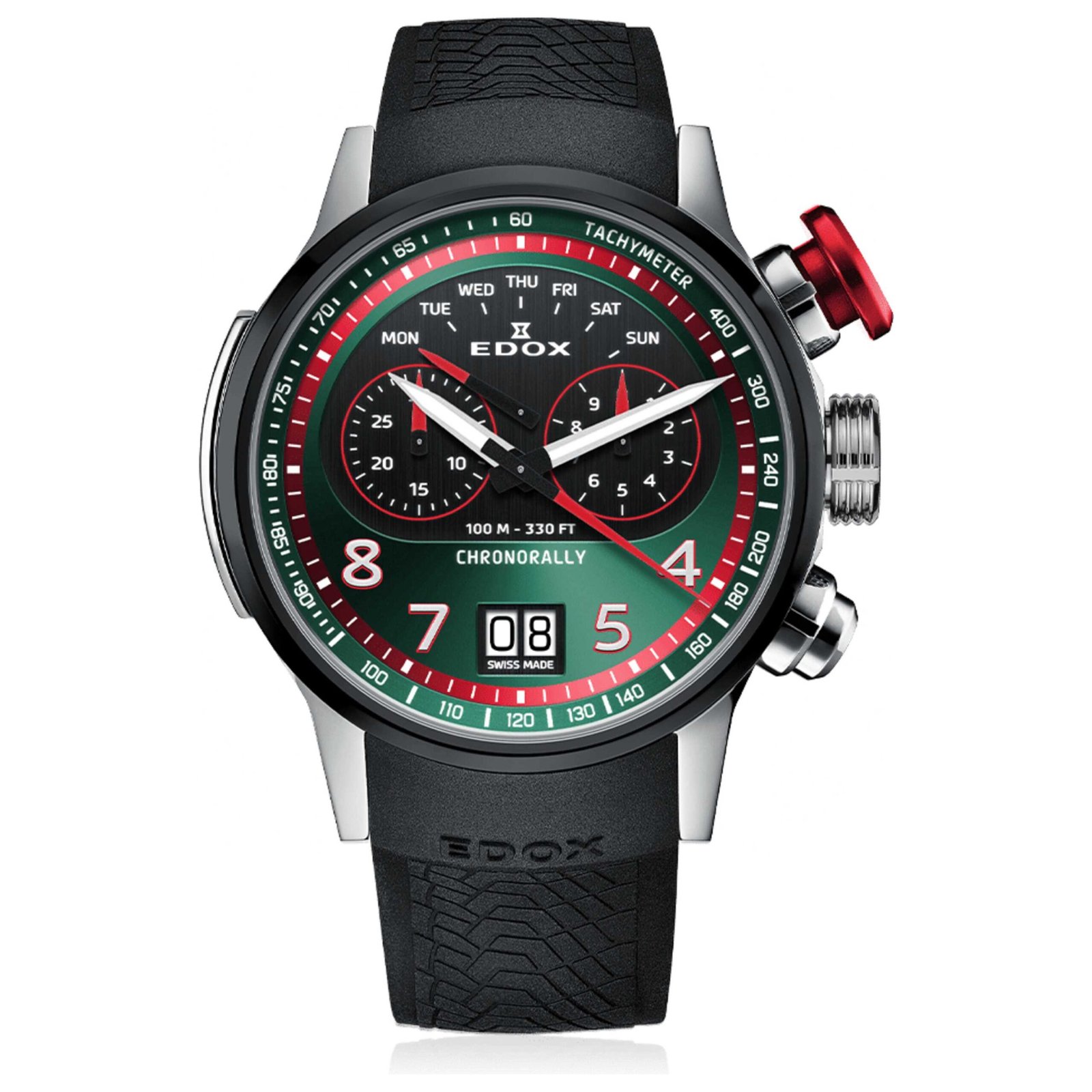 Chronorally 48mm Green Dial Men's Quartz Watch 38001-TINNR-VR