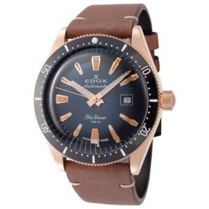 SkyDiver 42mm Blue Dial Men's Automatic Watch 80126-BRN-BUIDR